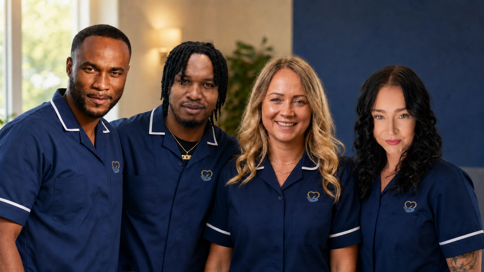 Four CMI Care Services professionals together